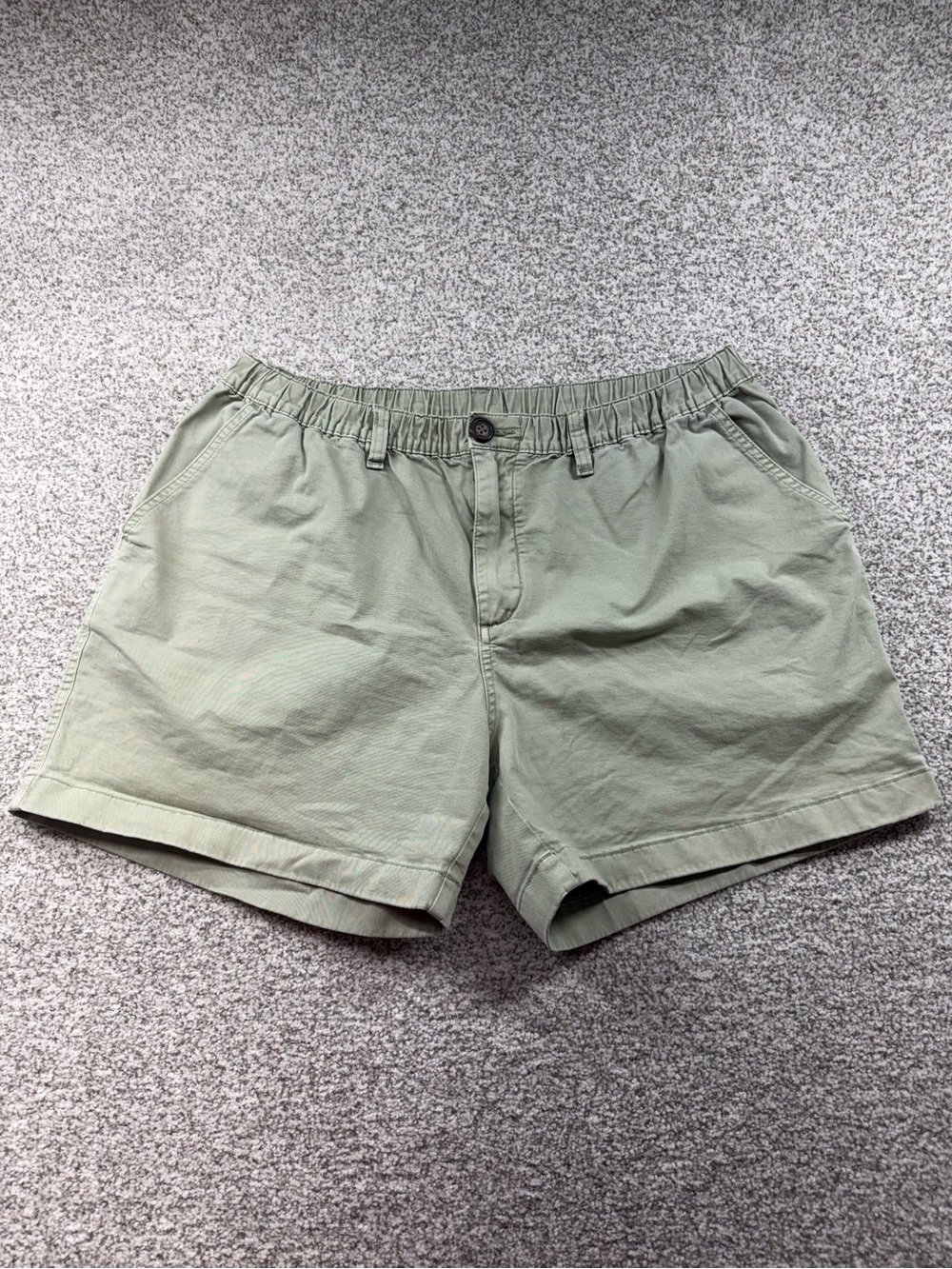Men's Chubbies The Khakinators Sage Elastic Waist Stretch Twill Shorts Size XL